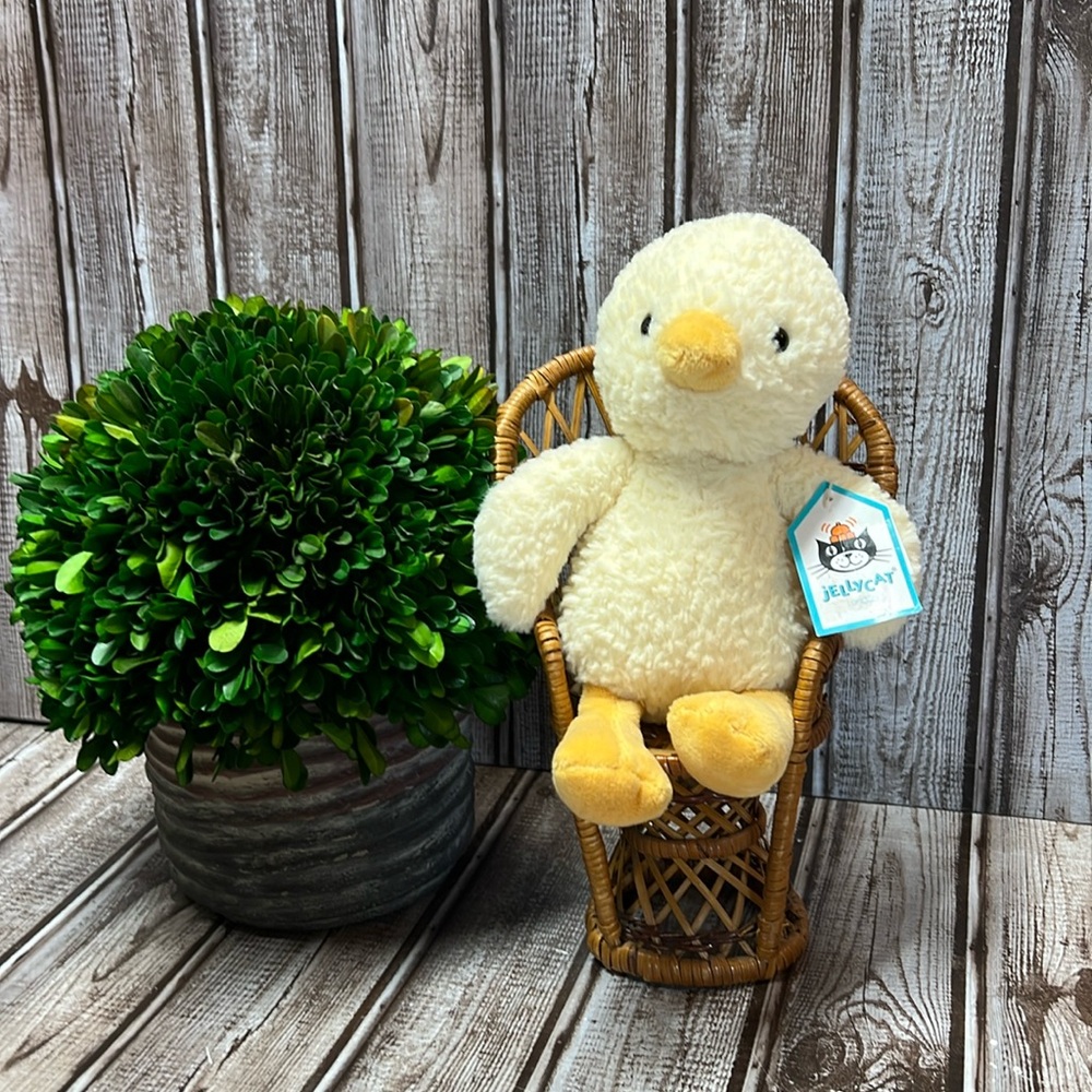 NWT Jellycat Tumbletuft Duck Soft Plush Toy Stuffed Animal- Hard To Find!